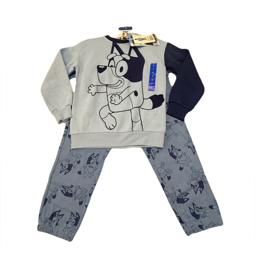 Bluey 3-Piece Denim Set Kids Size 6 NWT